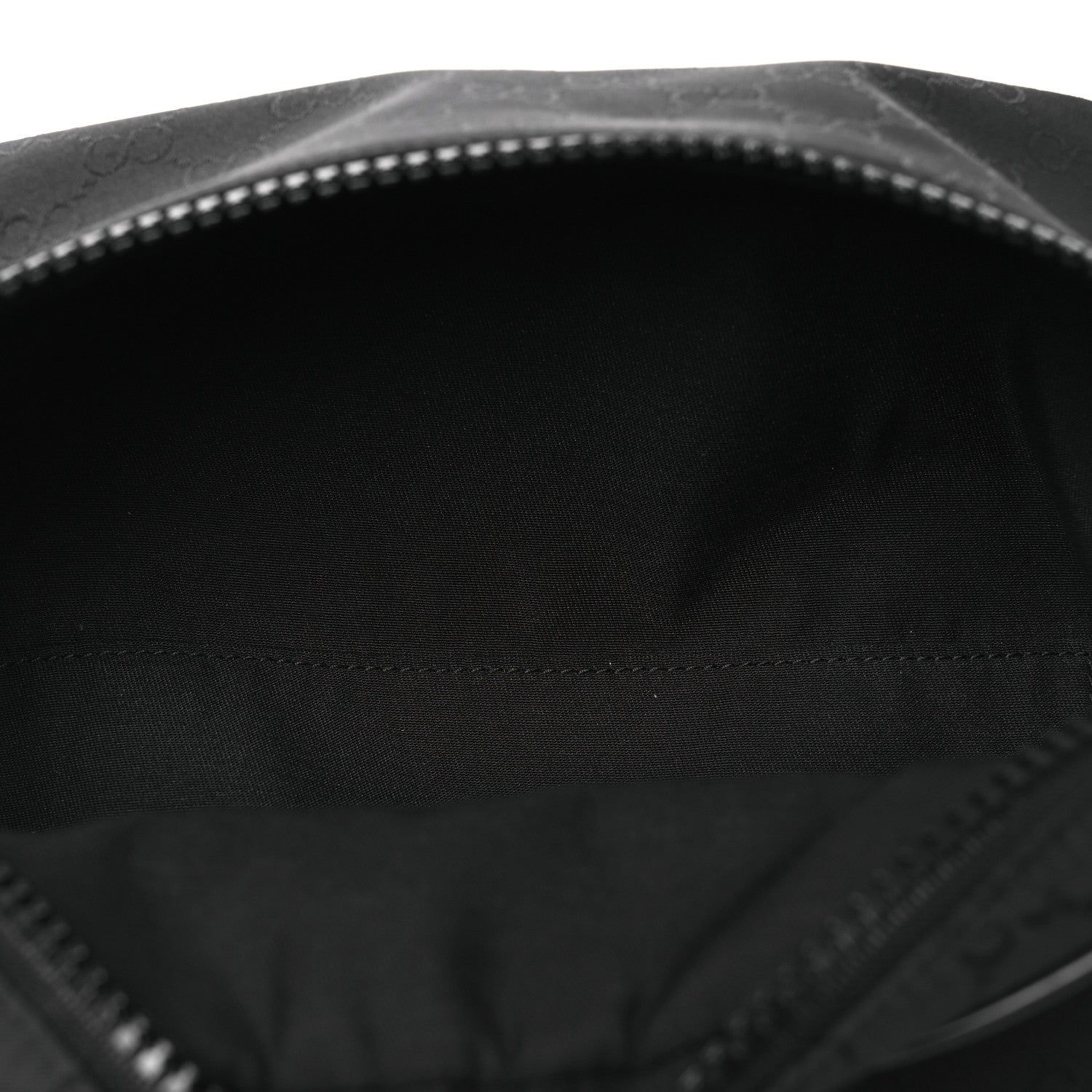 Gucci Nylon Monogram Fanny Pack Belt Bag Black 4 of 9
