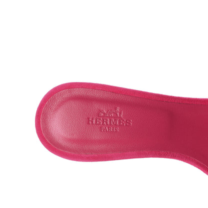Hermes Suede Goatskin Oasis Sandals 36 Rose Fuchsia 7 of 9
