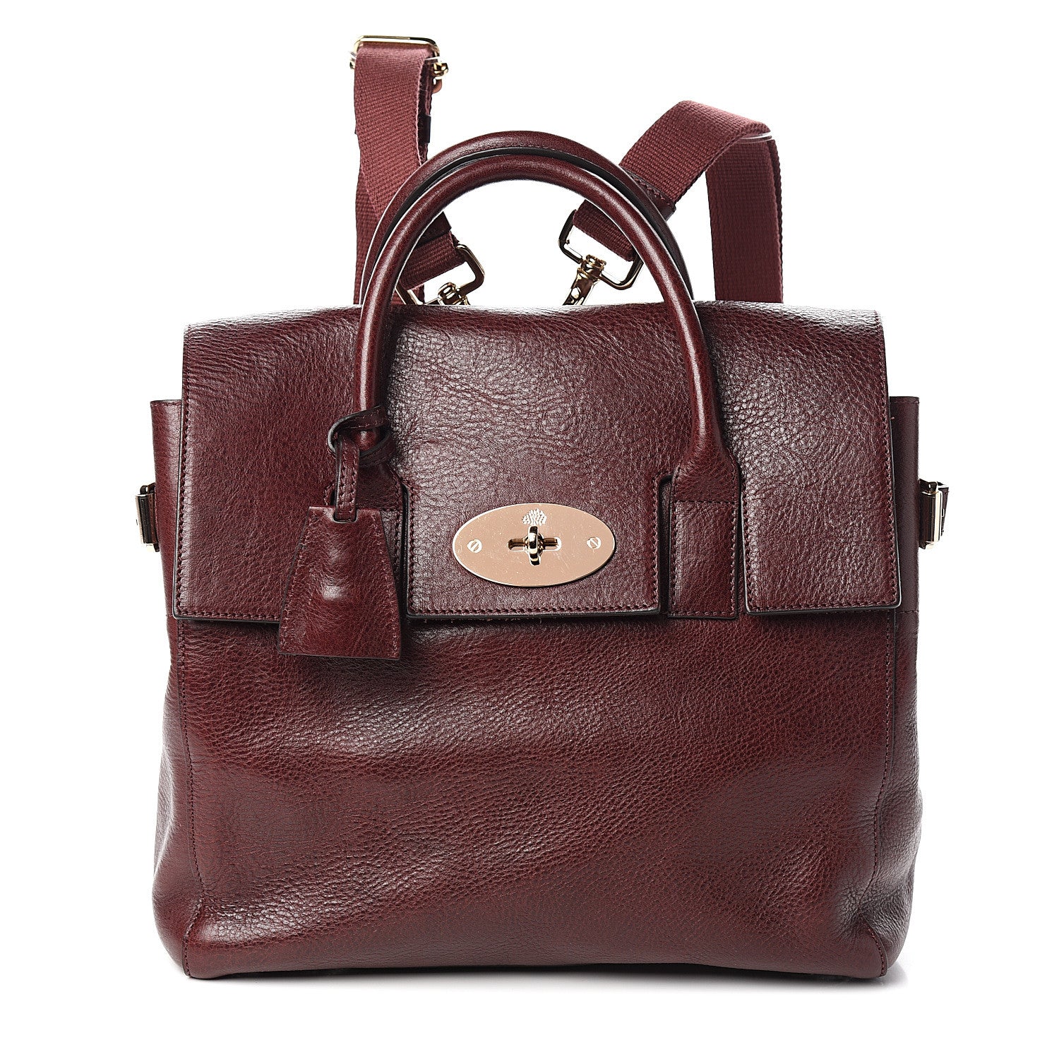 Mulberry Natural Leather Cara Delevigne Convertible Satchel Oxblood 1 of 10