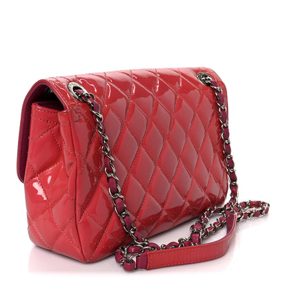 Chanel Patent Quilted Large Coco Shine Flap Pink 3 of 11