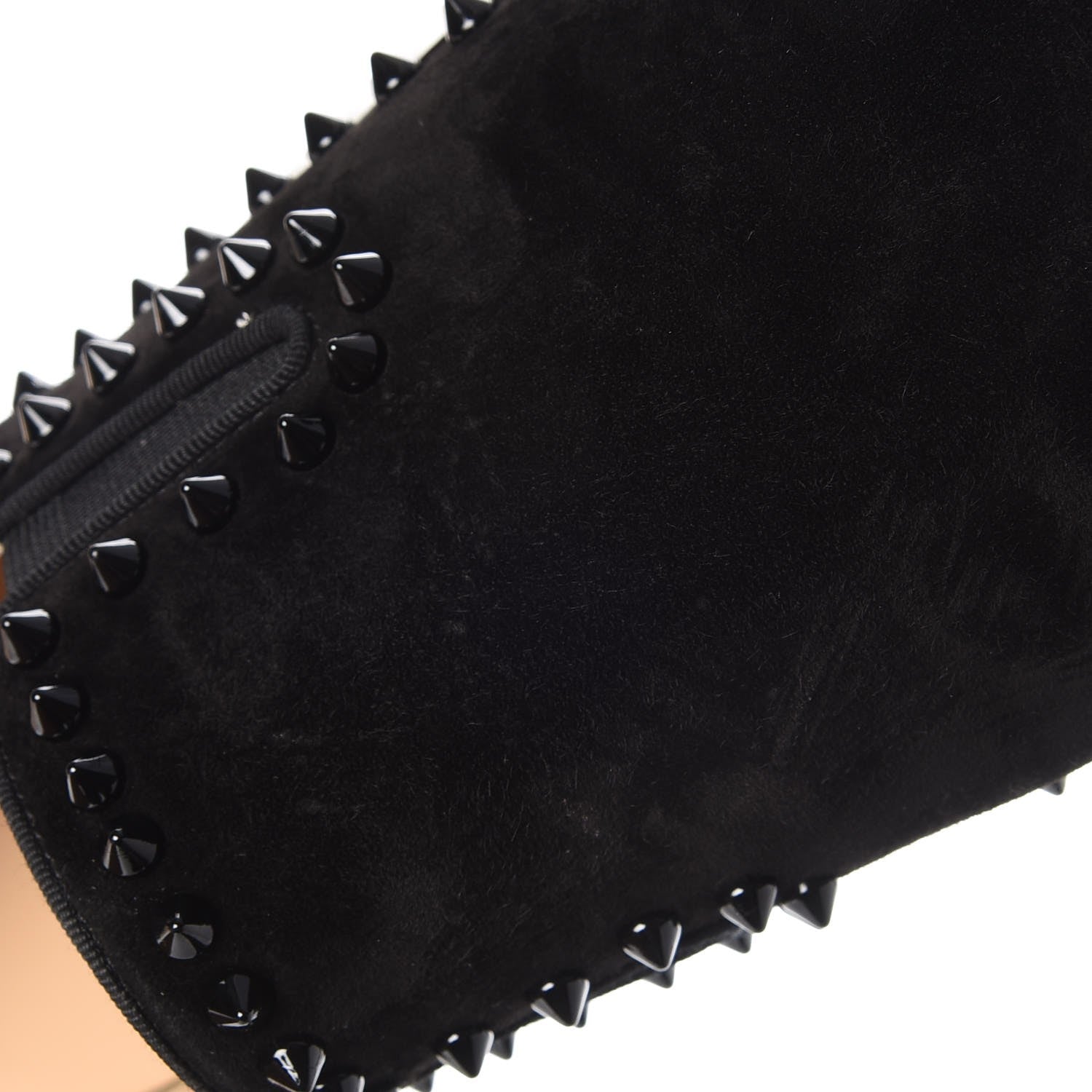 Christian Louboutin Mens Veau Velours Spike Pik Boat Flat 43.5 Black 13 of 14