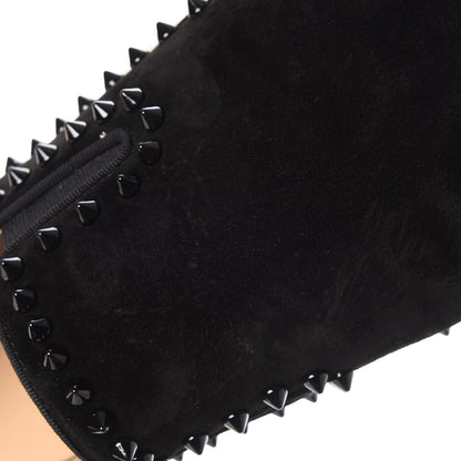 Christian Louboutin Mens Veau Velours Spike Pik Boat Flat 43.5 Black 13 of 14