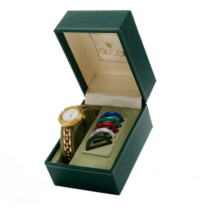 Gucci Stainless Steel 26mm Rice Link Interchangeable Bezel Quartz Watch 6 of 6