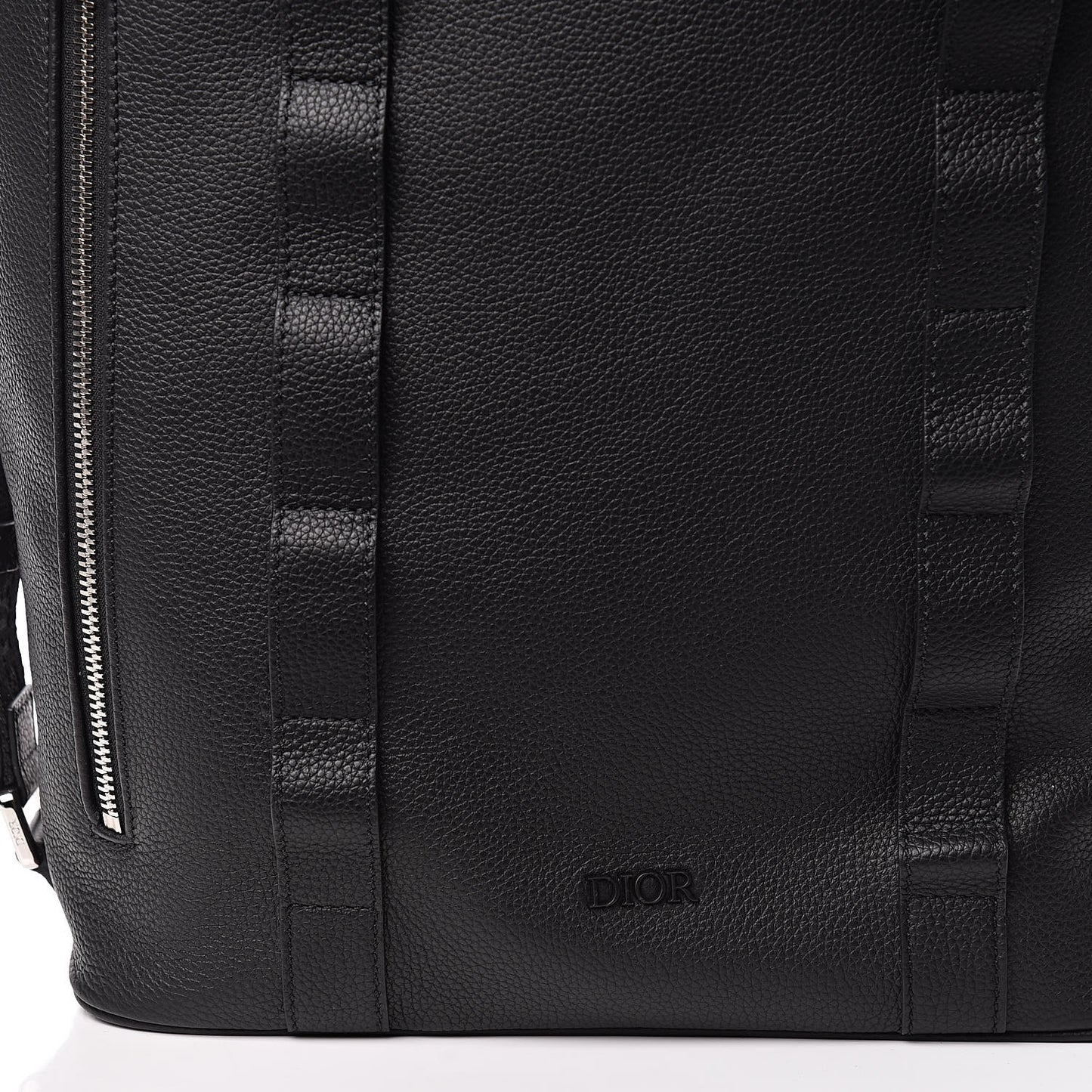 Grained Calfskin Safari Backpack Black