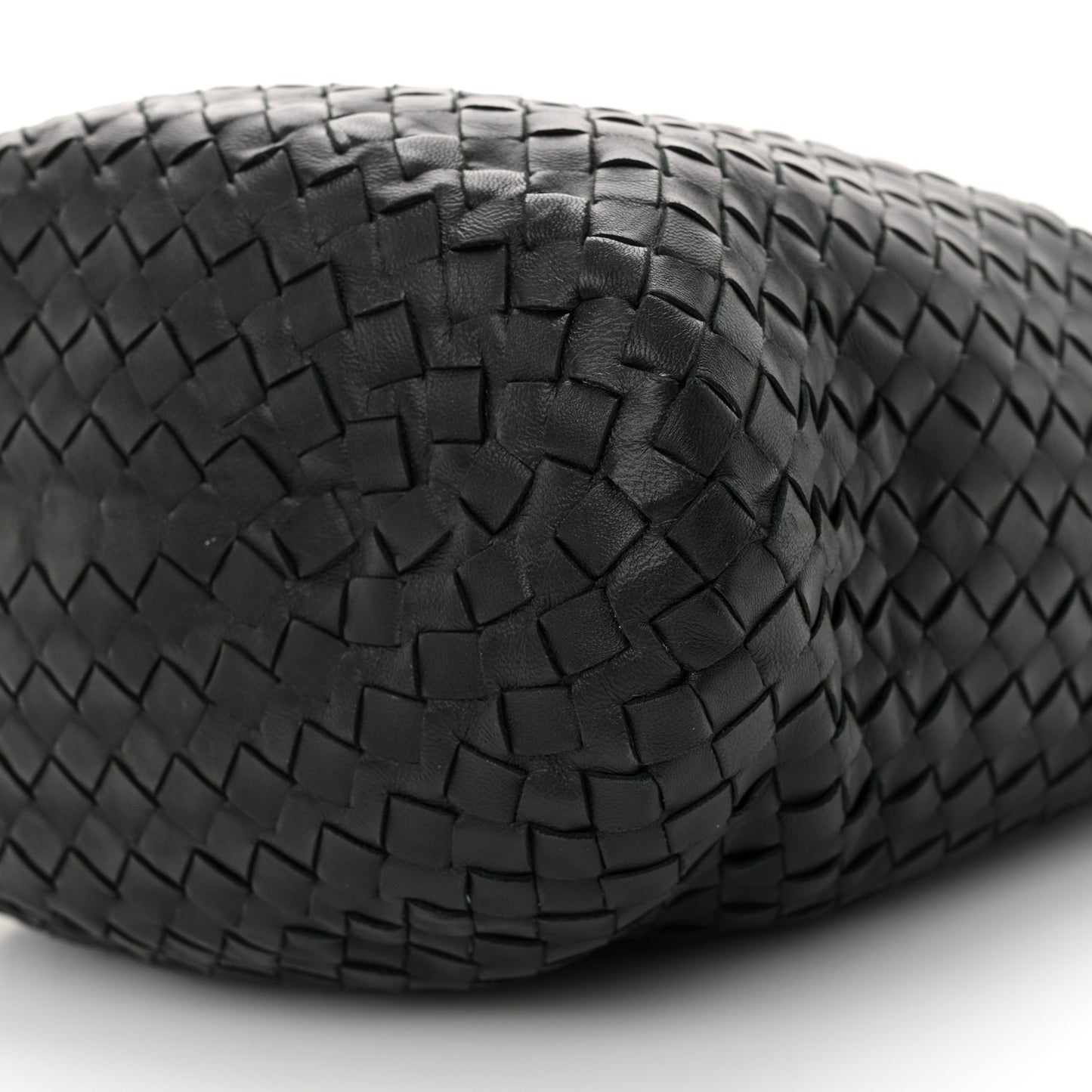 Nappa Intrecciato Bucket Bag Black