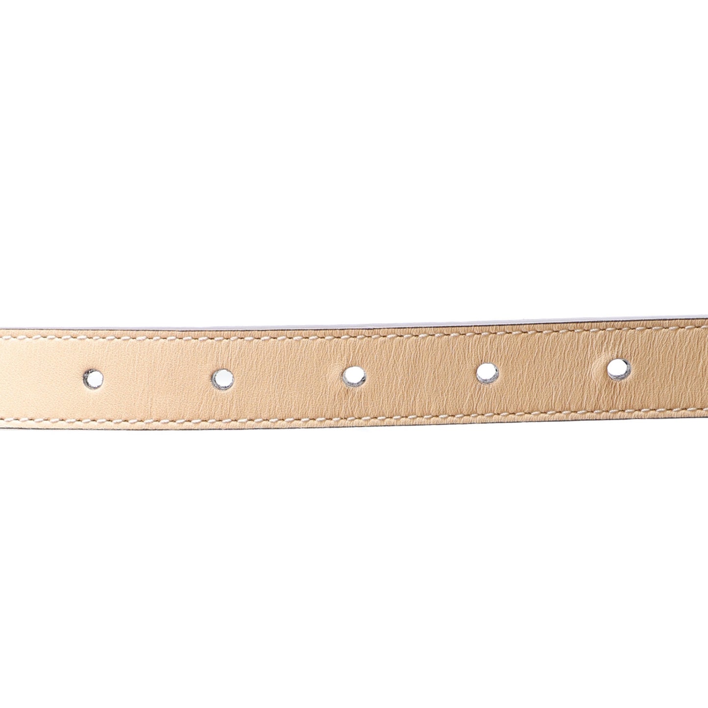 Calfskin Double G 20mm Belt 75 30 Mystic White