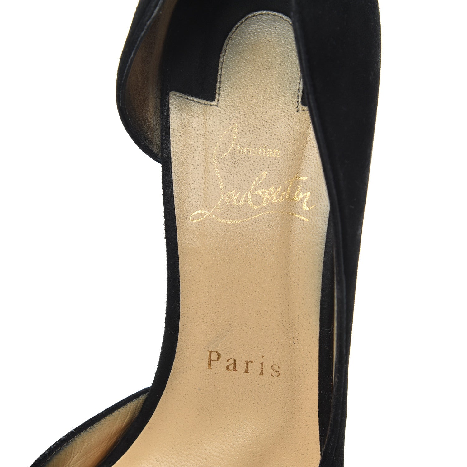Christian Louboutin Veau Velours Iriza 100 Pumps 38 Black 6 of 22