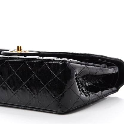 Chanel Patent Quilted Medium Double Flap Black 7 of 18