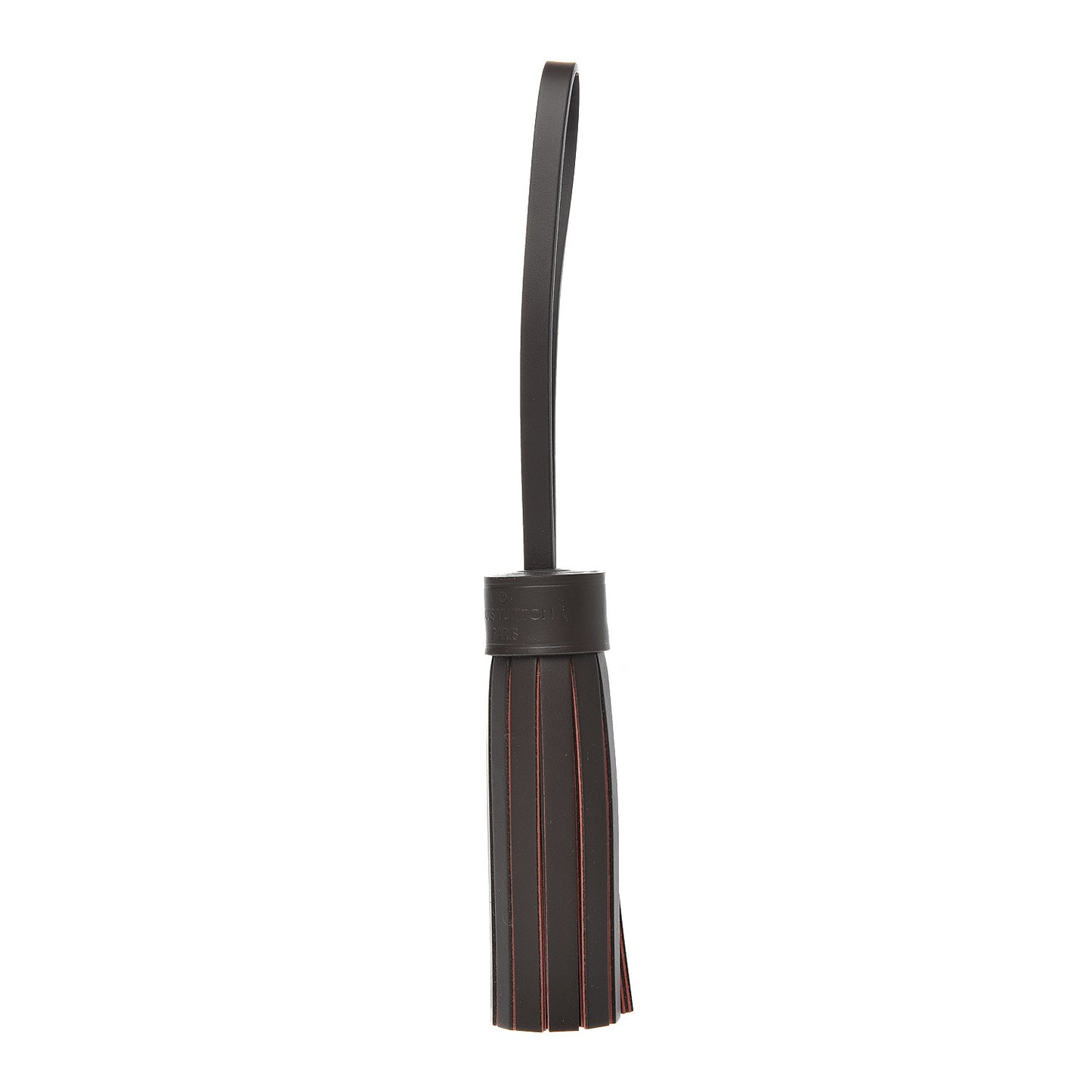 Calfskin Croisette Tassel Bag Charm Ebene