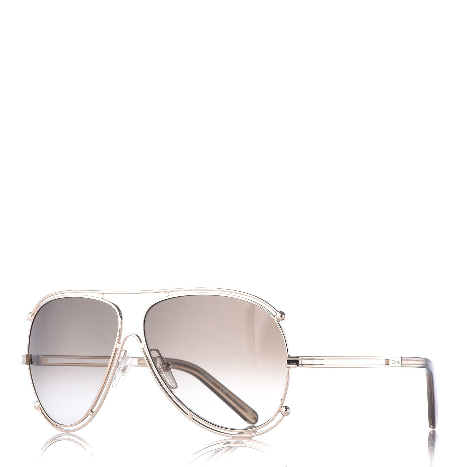 Chloe Aviator Sunglasses CE121S Gold 1 of 7