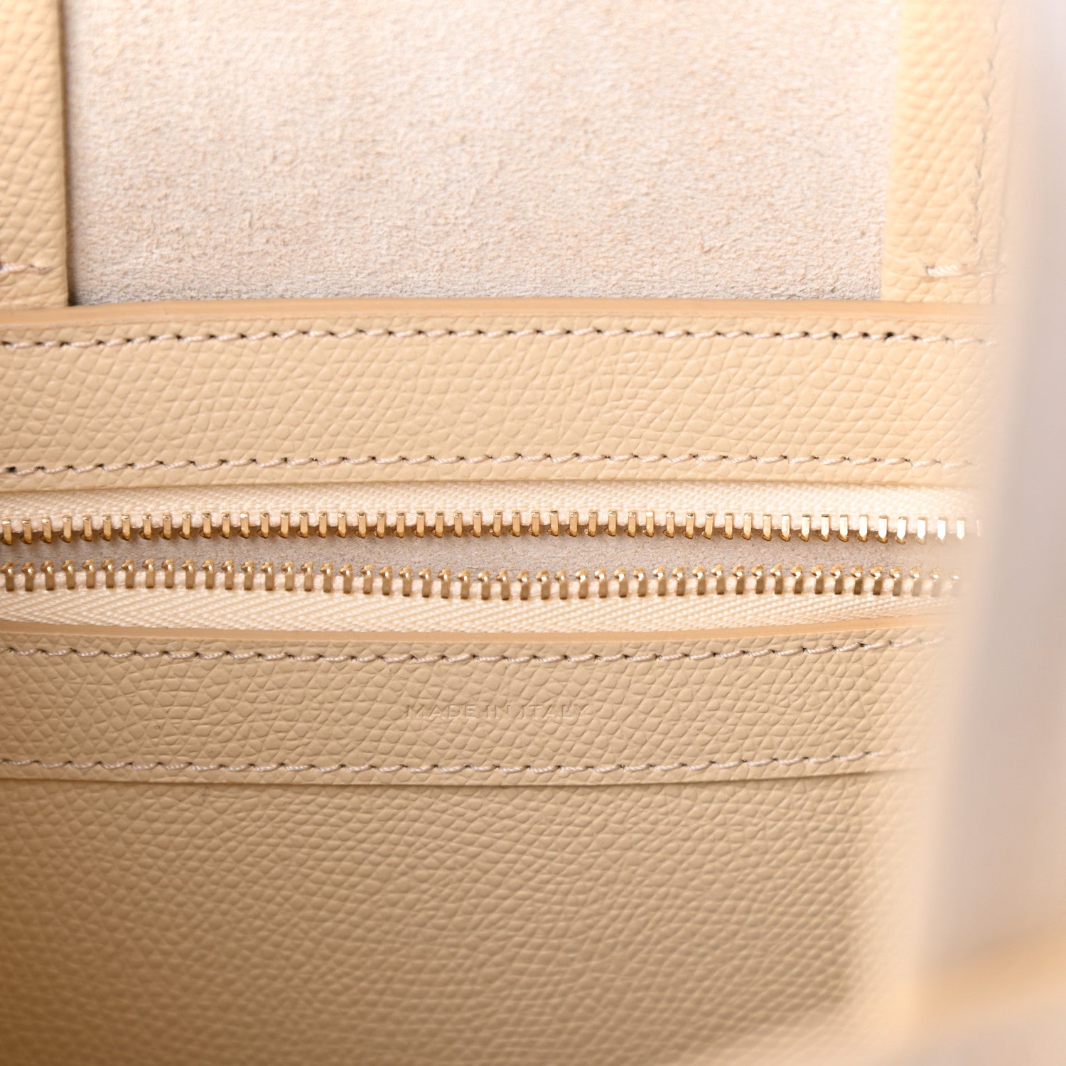 Celine Grained Calfskin Small Vertical Cabas Sand 6 of 9