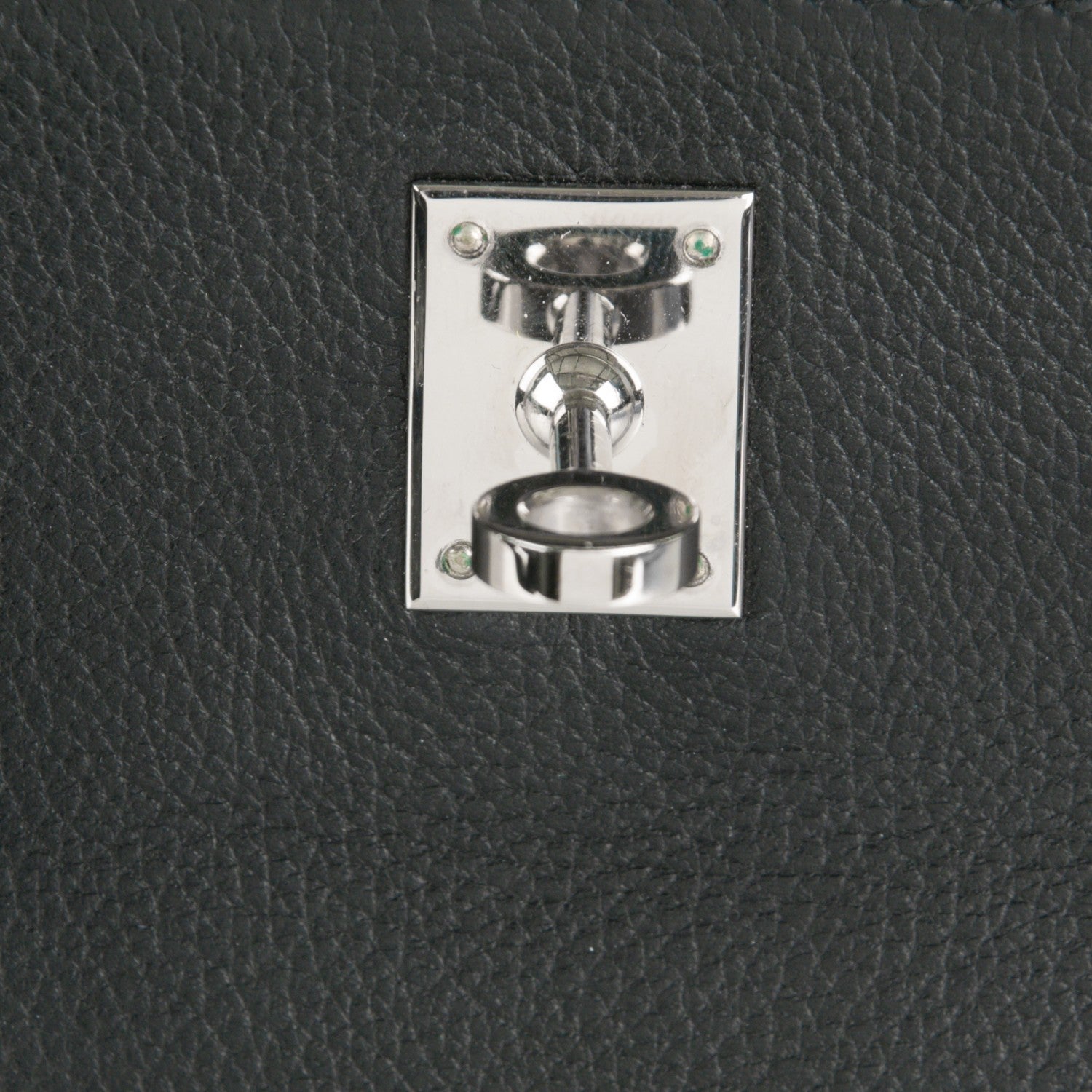 Hermes Evergrain Kelly Pochette Clutch Black 11 of 18