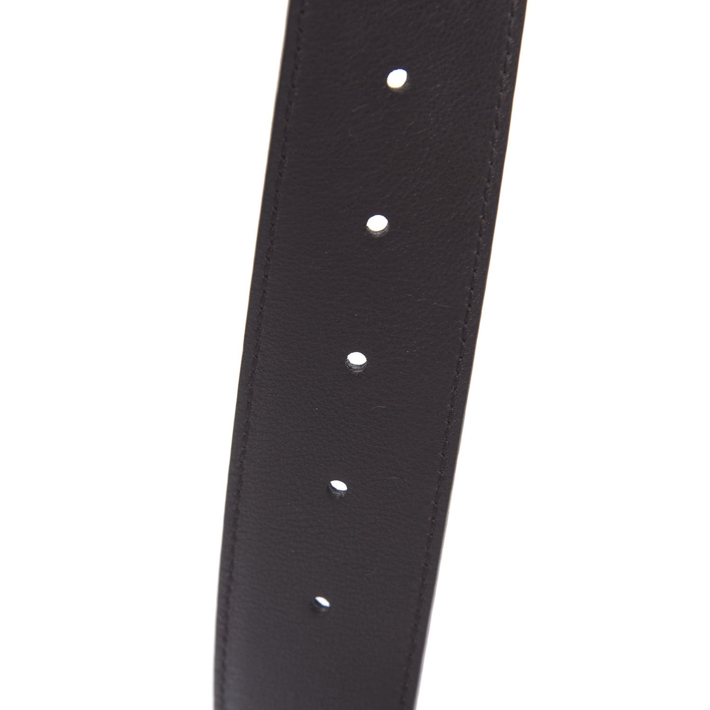 Dollar Calfskin Interlocking G Belt 85 34 Dark Brown