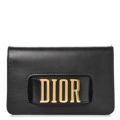 Christian Dior Smooth Calfskin Dio(r)evolution Flap Clutch Black 1 of 7