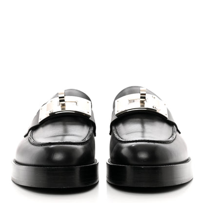 Hermes Calfskin Womens Hot Loafer 38.5 Black 2 of 8