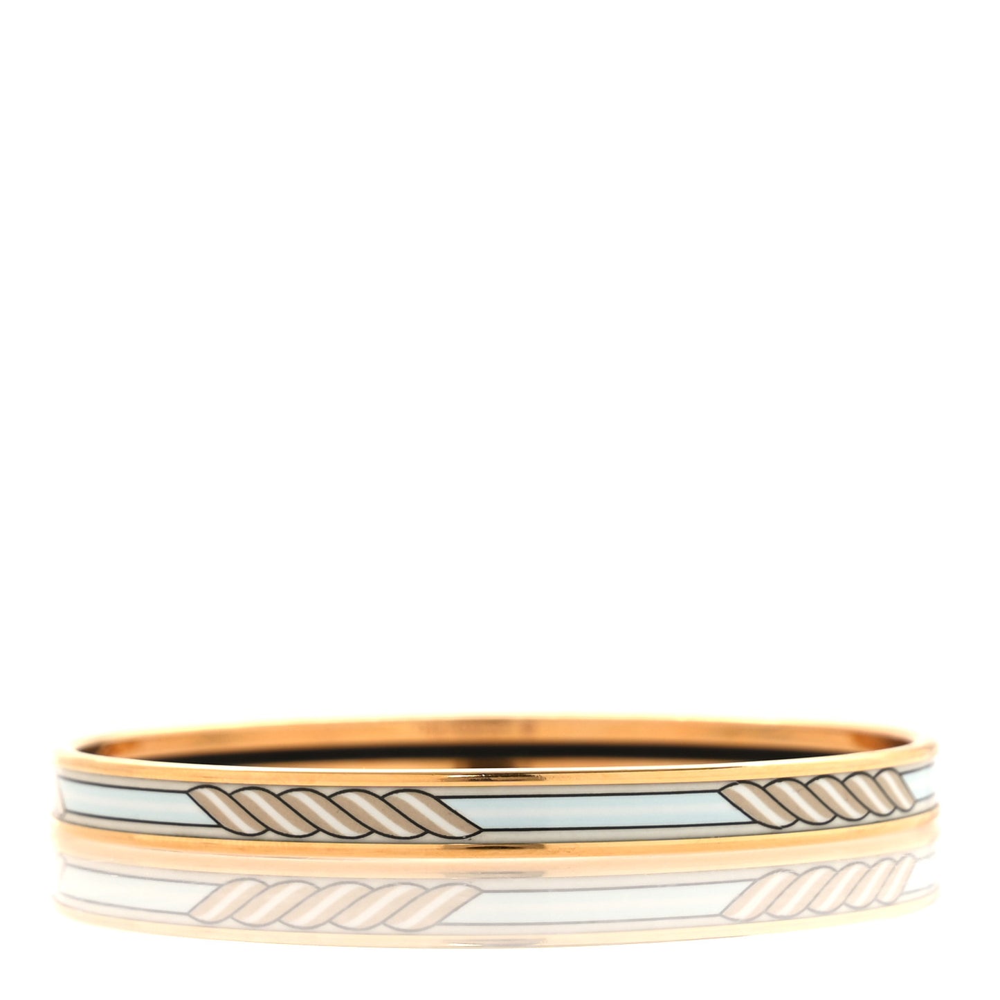 Enamel Quadrige Printed Extra Narrow Bracelet 65
