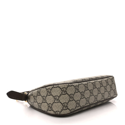 Gucci GG Supreme Monogram Textured Dollar Calfskin Small Ophidia Hobo Beige Ebony New Acero 4 of 9