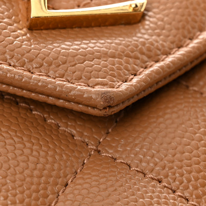 Saint Laurent Grain De Poudre Mixed Matelasse Triquilt Monogram Chain Wallet Dune 11 of 12