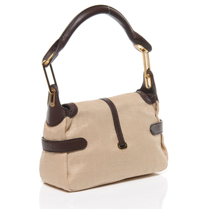 Jimmy Choo Natural Straw and Leather Torquay Chocolate 3 of 7