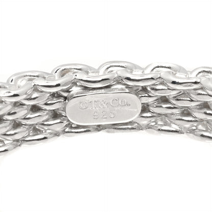Tiffany Sterling Silver Narrow Mesh Somerset Ring 57 8 4 of 4