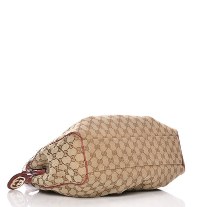 Gucci Monogram Medium Sukey Tote Dark Red 4 of 7