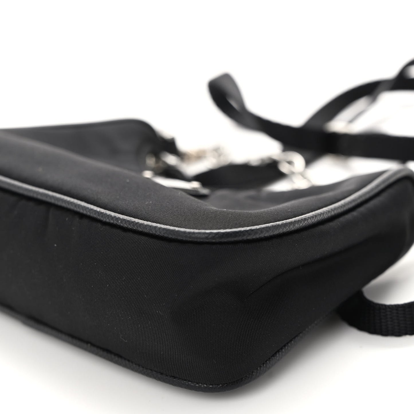 Tessuto Nylon Mini Re-Edition 2000 Shoulder Bag Black