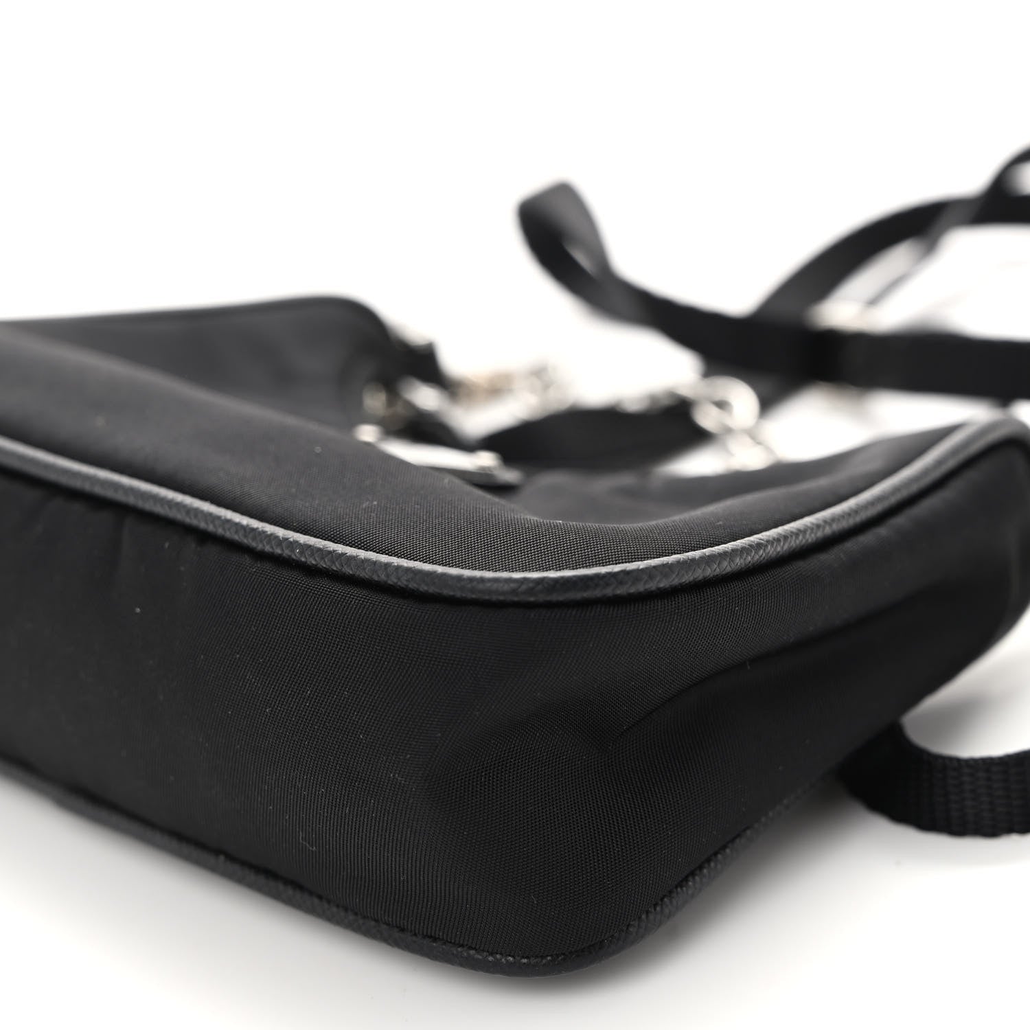 Prada Tessuto Nylon Mini Re-Edition 2000 Shoulder Bag Black 9 of 9