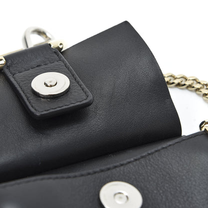 Chloe Suede Calfskin Mini Faye Bracelet Bag Black 8 of 11