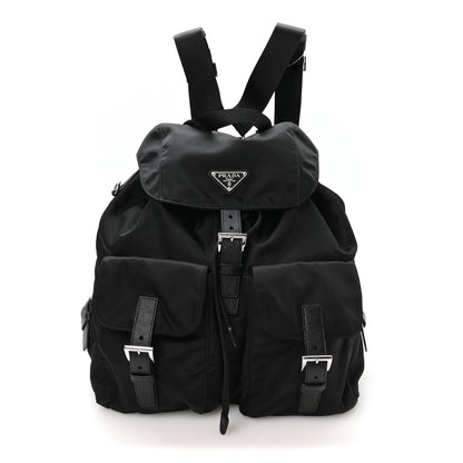 Prada Re-Nylon Vela Saffiano Medium Backpack Black 1 of 11