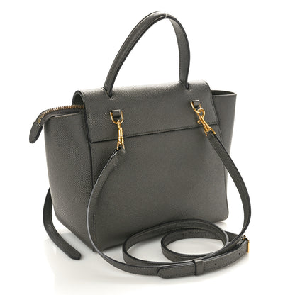 Celine Grained Calfskin Nano Belt Bag Grey 3 of 14