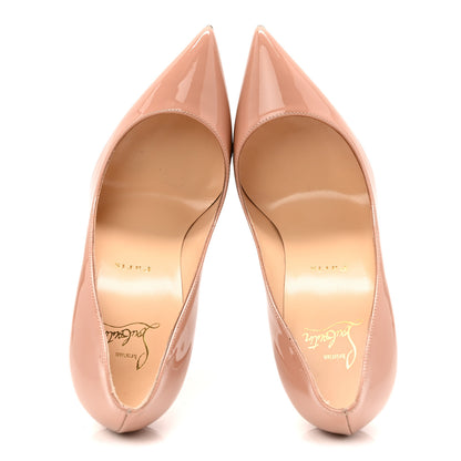 Christian Louboutin Patent Pigalle Follies 100 Pumps 37.5 Nude 5 of 9