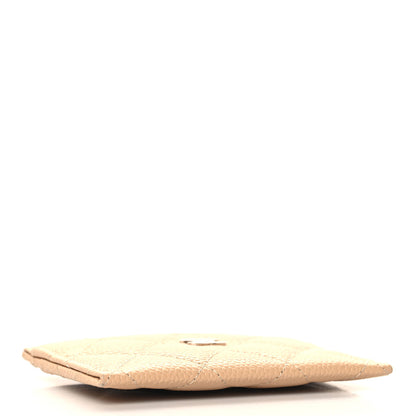 Chanel Caviar Quilted Card Holder Beige 4 of 9