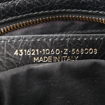 Balenciaga Agneau Classic Hardware S City Logo Strap Black White 7 of 11