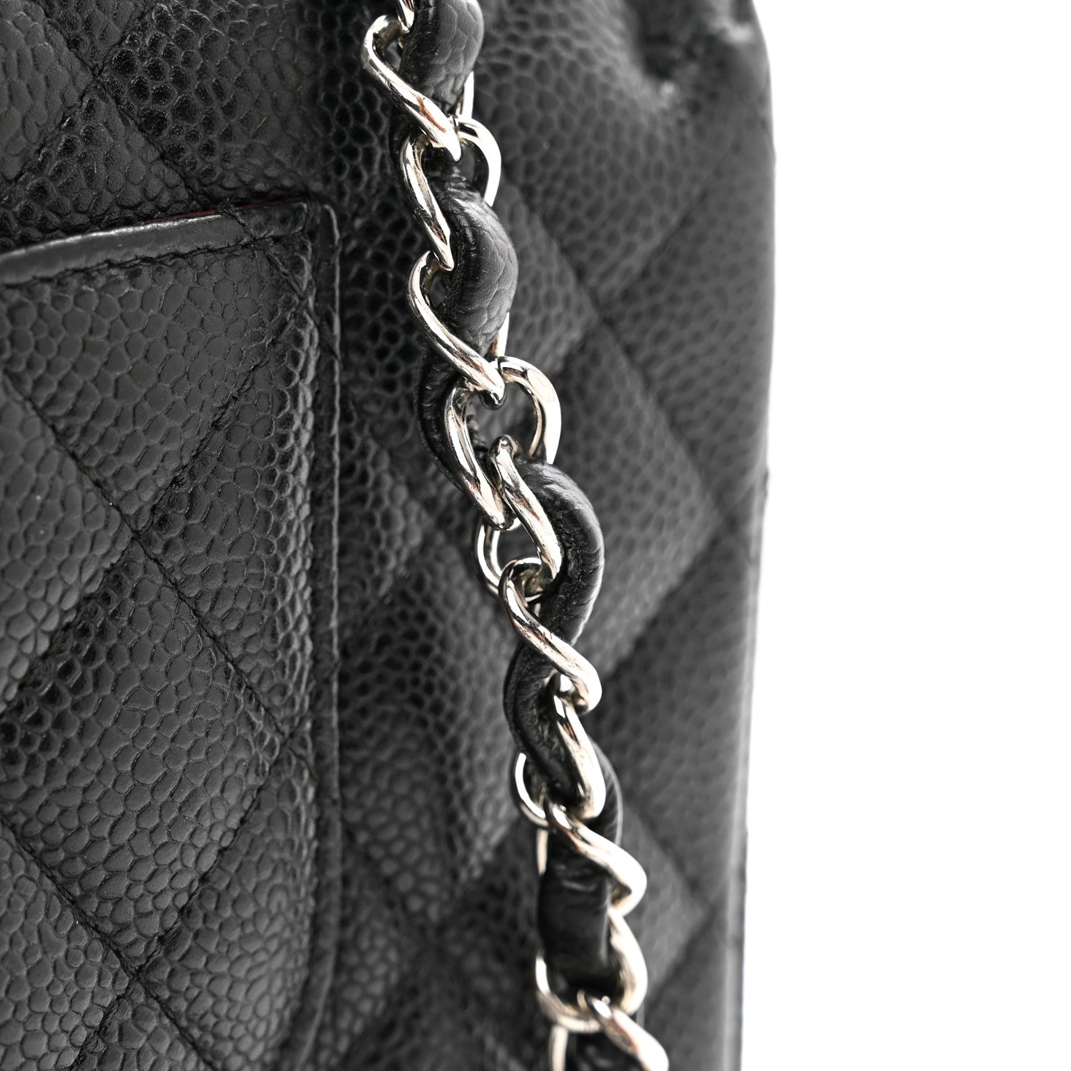 Chanel Caviar Quilted Medium Double Flap Black 12 of 13