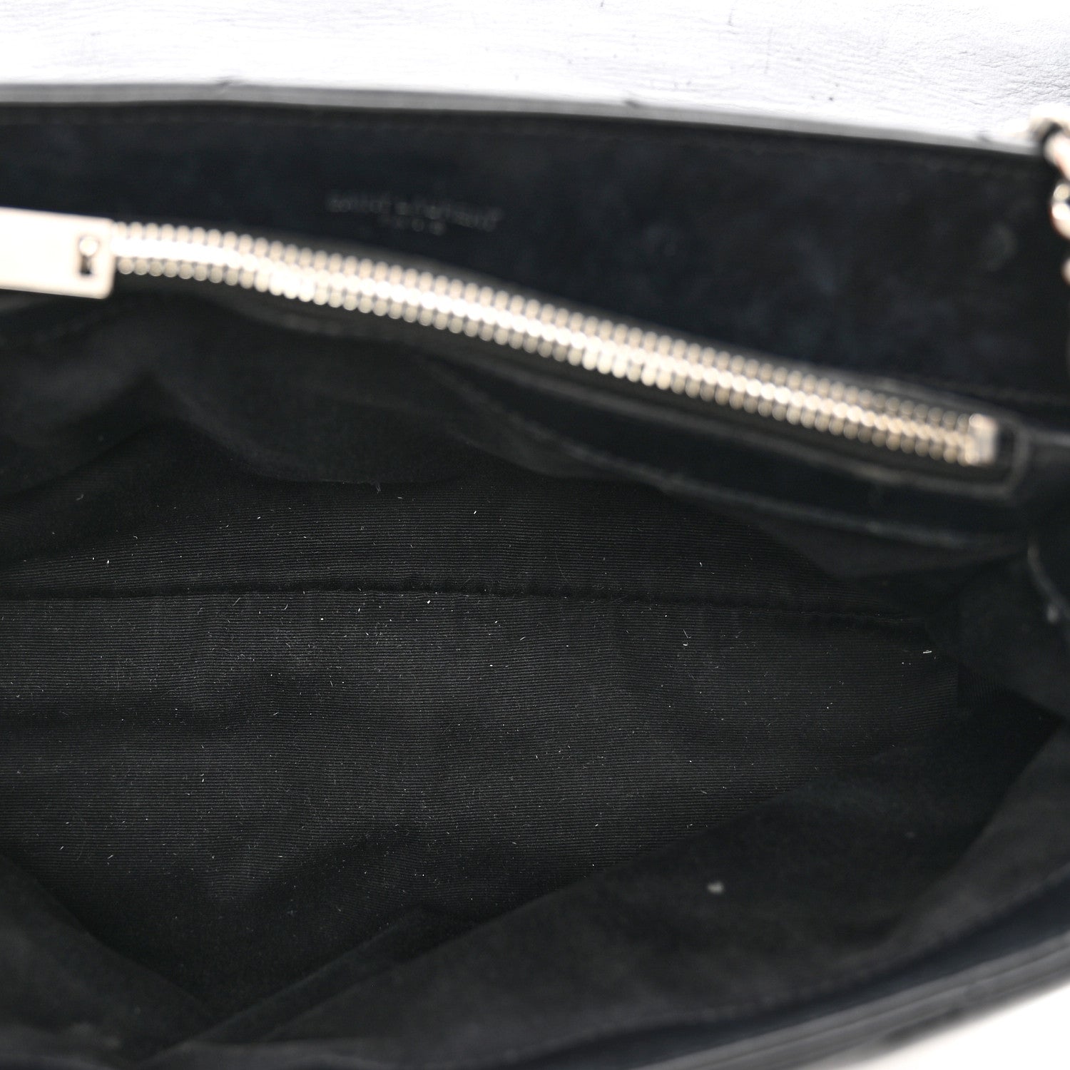 Saint Laurent Calfskin Y Quilted Monogram Medium Loulou Satchel Black 6 of 12