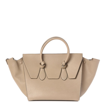 Celine Grained Calfskin Small Tie Knot Tote Light Taupe 1 of 10
