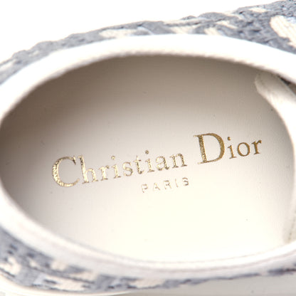 Christian Dior Canvas Oblique Walk'N'Dior Low Top Sneakers 38 Grey Stone 6 of 6