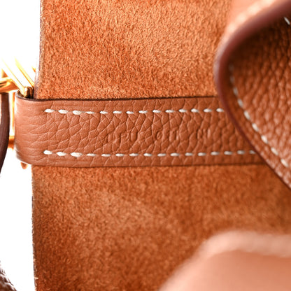 Hermes Taurillon Clemence Picotin Lock 18 PM Gold 7 of 10