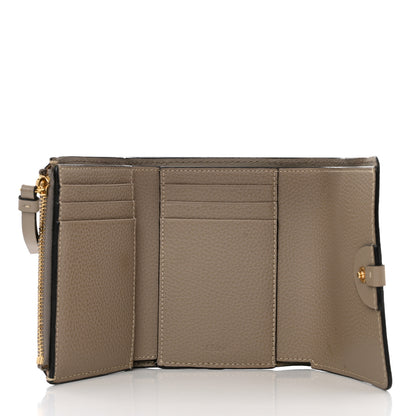 Chloe Grained Calfskin Small Darryl Trifold Wallet Motty Grey 5 of 9