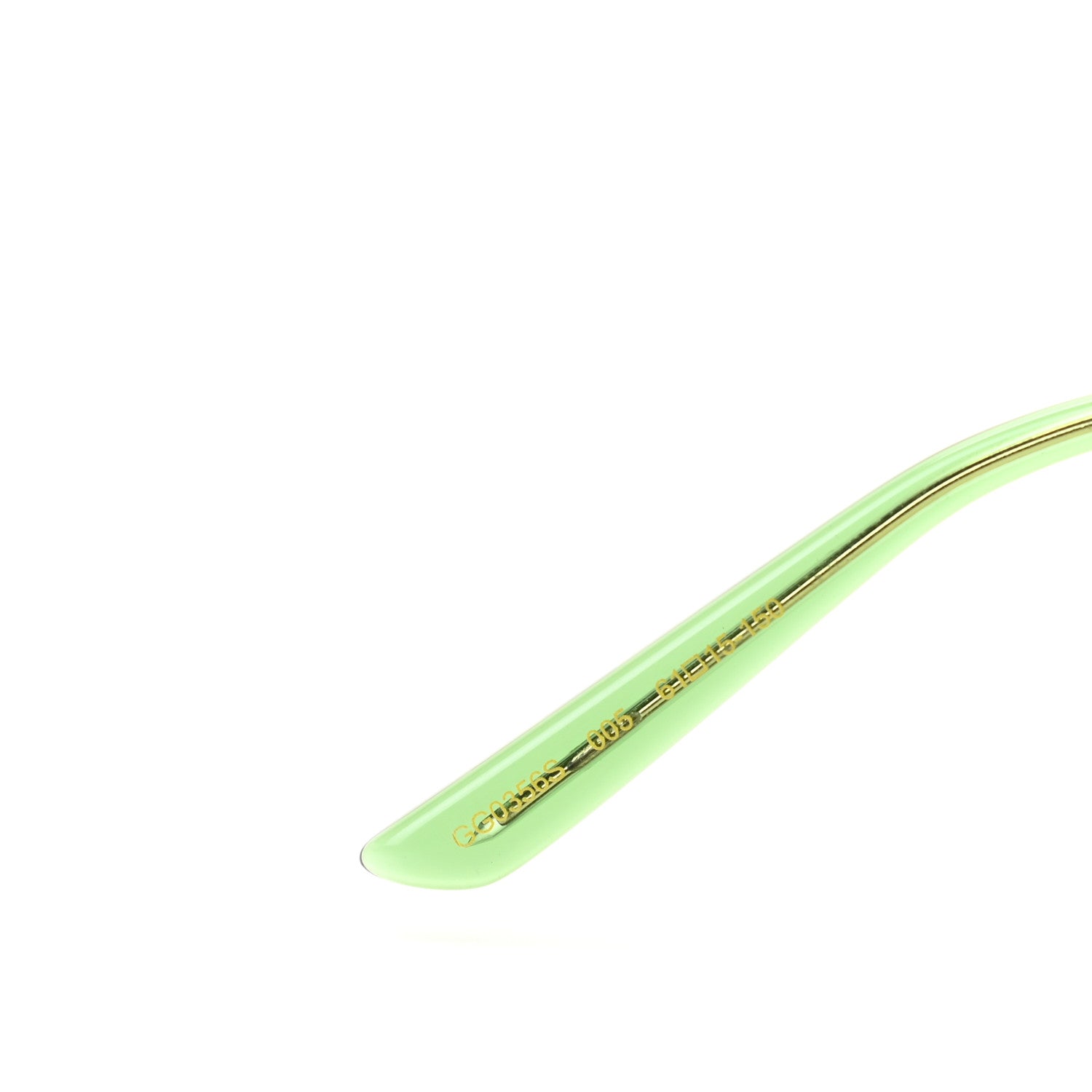 Gucci Metal Aviator Sunglasses GG0356S Green 6 of 8