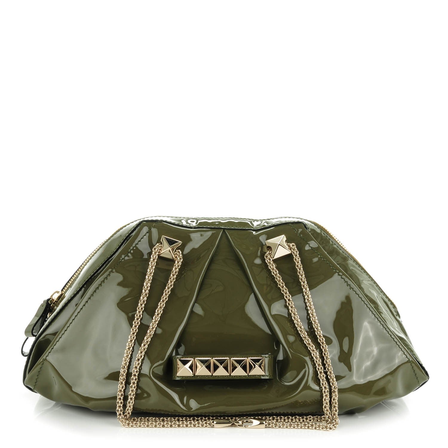 Valentino Garavani Patent Va Va Voom Shoulder Bag Vert 1 of 6