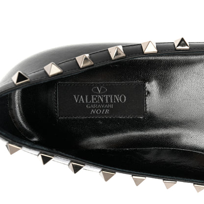Valentino Garavani Nappa Rockstud Ballerina Flats 37 Black 7 of 9