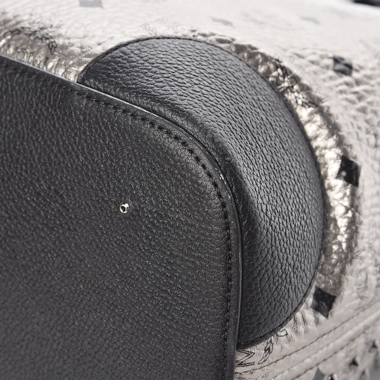 MCM Visetos Diamond Medium Tote Silver 17 of 18