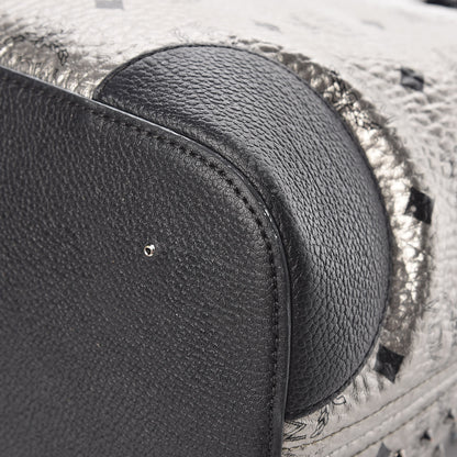 MCM Visetos Diamond Medium Tote Silver 17 of 18