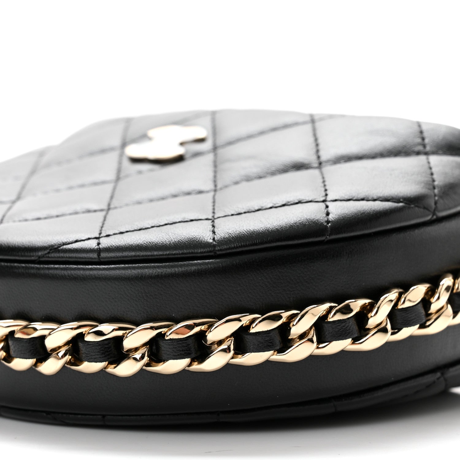 Chanel Quilted Chain Around Pouch Black 9 of 10