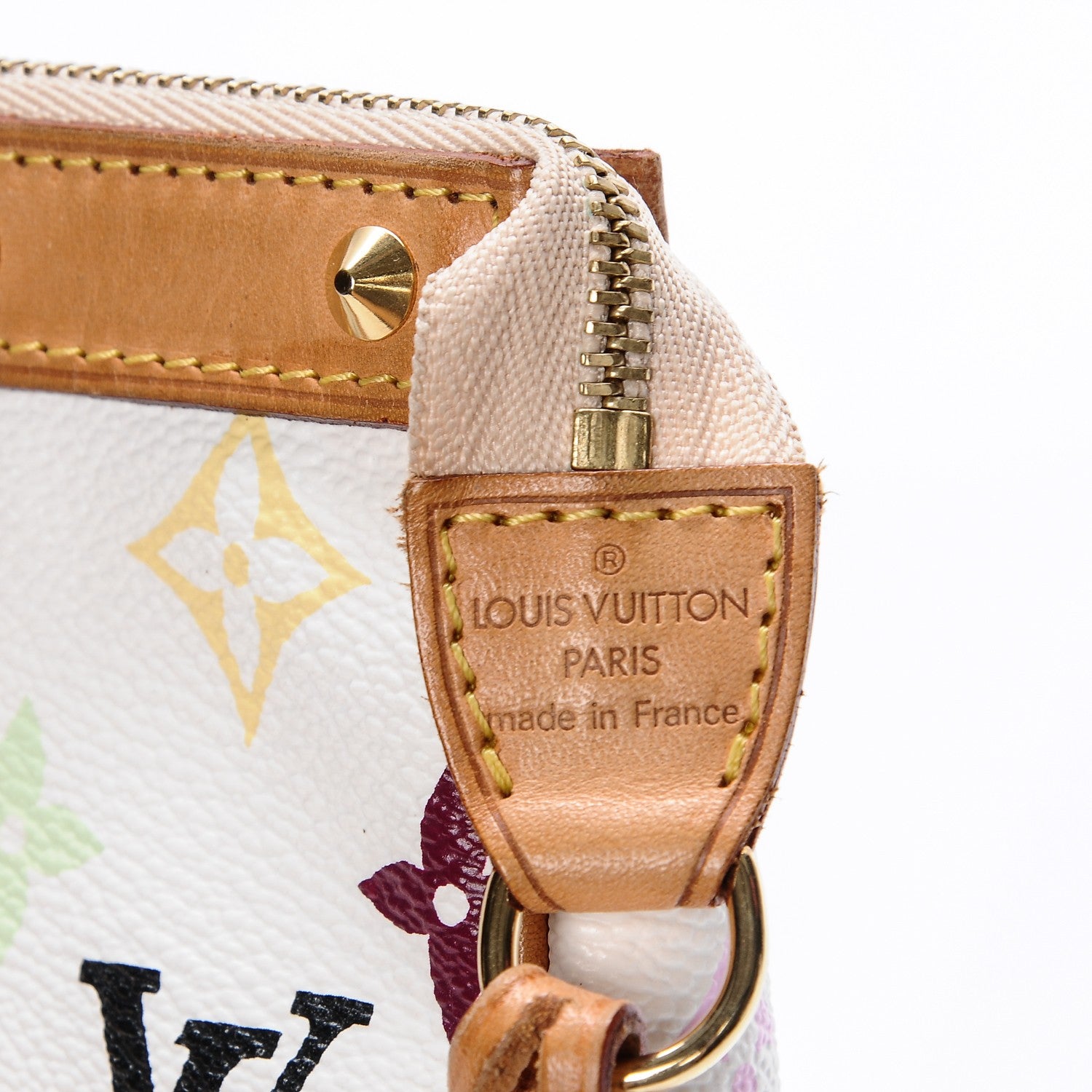 Louis Vuitton Monogram Multicolor Pochette Accessories White 6 of 6
