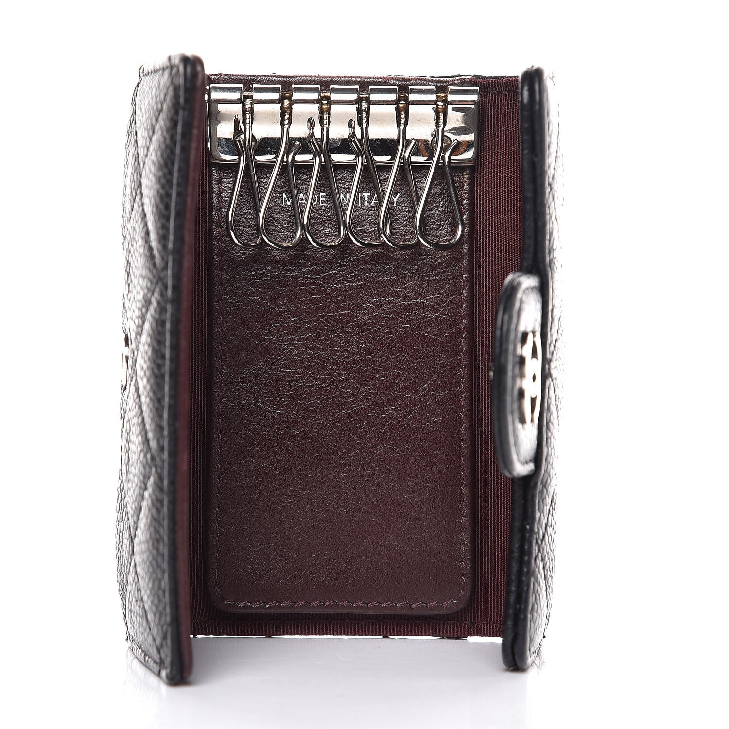 Chanel Caviar Quilted 6 Key Holder Black 5 of 12
