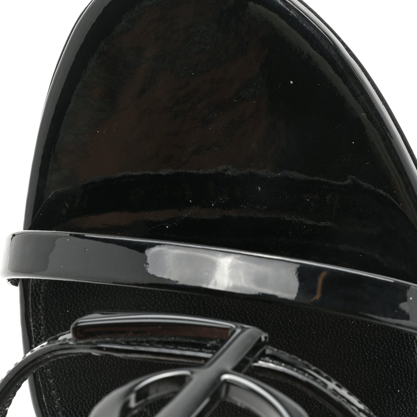 Patent Cassandra 100 Ankle Strap Sandals 40 Black
