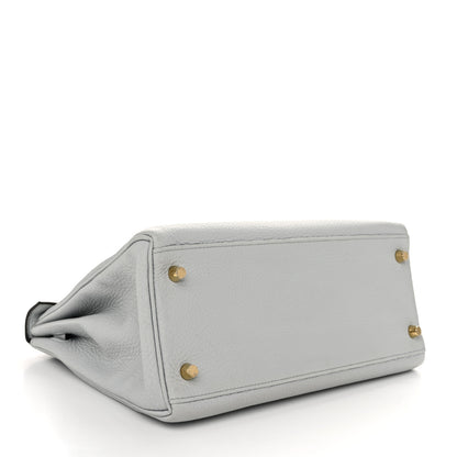 Hermes Togo Kelly Retourne 28 Bleu Pale 4 of 10