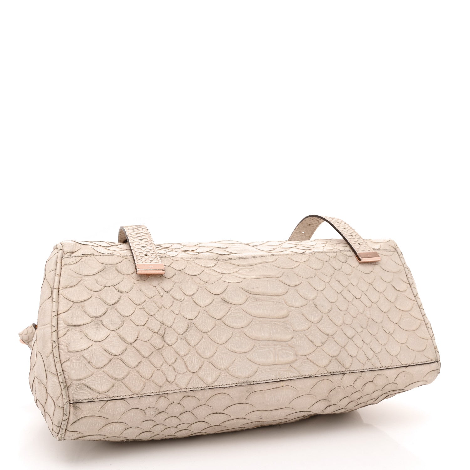 Mulberry Silky Snake Print Oversized Alexa Pebbled Beige Pink 4 of 21